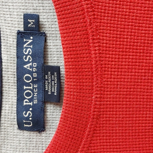 Thermal Pullover red Shirt Sz M - Picture 4 of 11